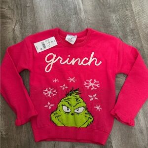 Grinch Kids Sweater - Pink